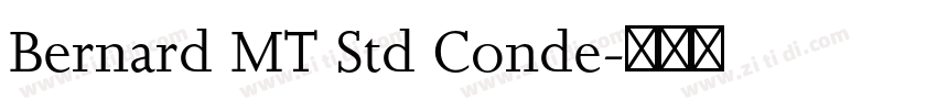 Bernard MT Std Conde字体转换